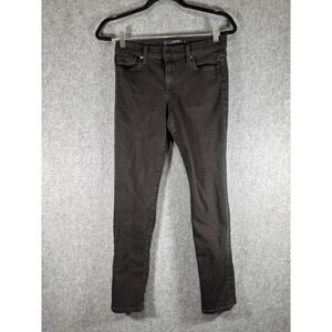 Joes Jeans Women 27 Mid Rise Straight Ankle‎ Stretch Denim Black Casual